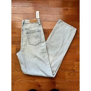 NEW PacSun 90s Boyfriend Jeans Women Size 25 Holes Distressed Cotton Light Wash